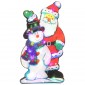 Lightning Sign Santa & Snowman B/0 45x23x2,5-Led-Mu